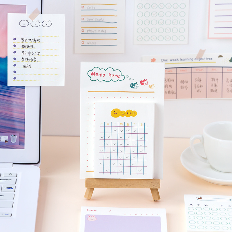 10 Design Custom Printed Sticky Notes 50 Sheets to Do List Notepad