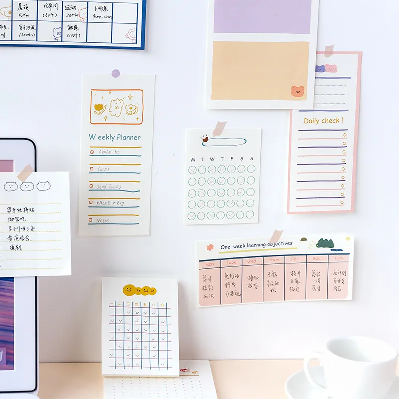 10 Design Custom Printed Sticky Notes 50 Sheets to Do List Notepad