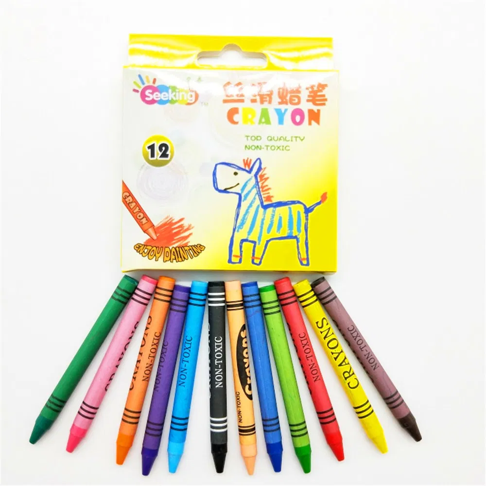 12 Color 8.8 Cm Mini Crayon with Custom Logo Pack