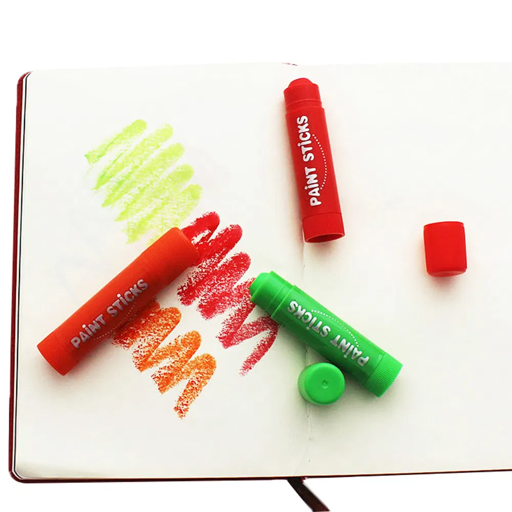 12 Metallic Colors of Non-Toxic Fast Drying Mess Free Wax Eco Friendly Crayon