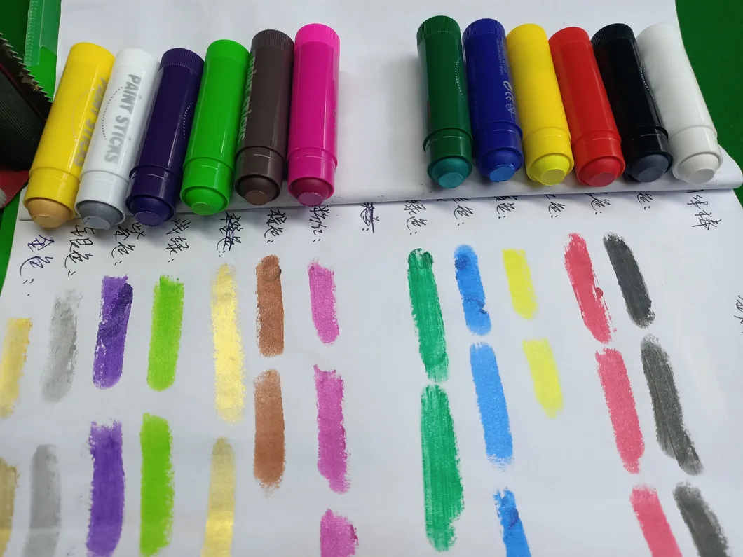 12 Metallic Colors of Non-Toxic Fast Drying Mess Free Wax Eco Friendly Crayon