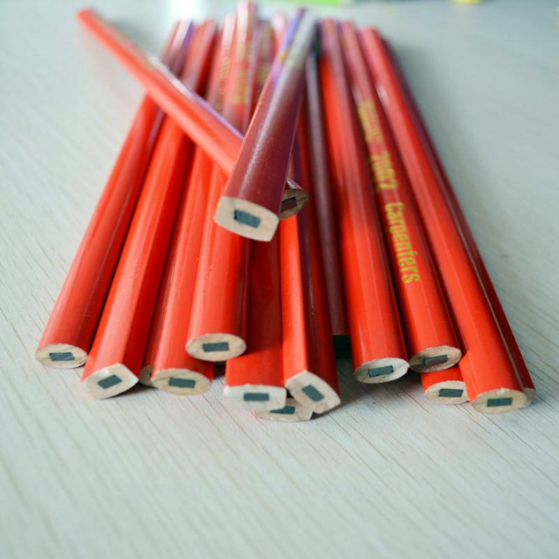 180mm 1 Gross Per Inner Box High Qualit Wooden Oval Cheap Carpenter Pencil