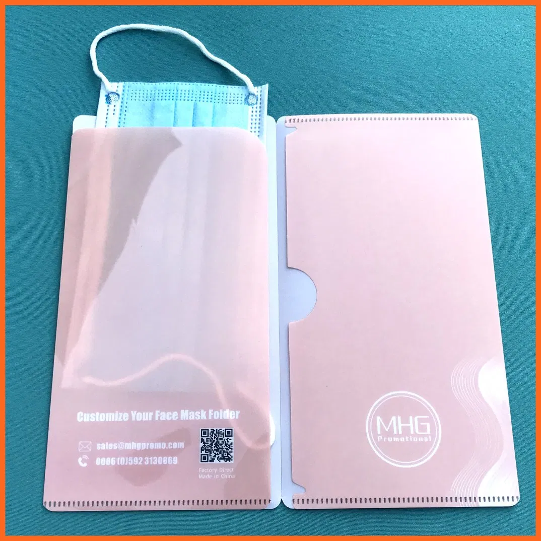 2 Pockets Version Plastic Face Mask Folder