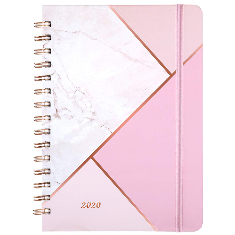 Does the 2020 Hardcover A5 Spiral Paper Note Book Diary Have Numbered Pages and a Built-in Ribbon Marker
