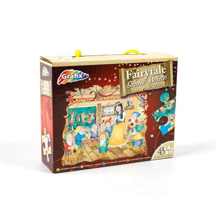 How Can Puzzle 45pcs Snow White Jigsaw Turn a Classic Story into a Custom-Shaped Learning Experience?