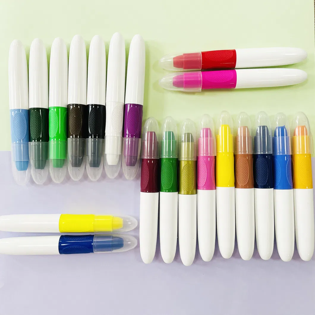 24 Colors Washable Gel Paint Wax Crayons