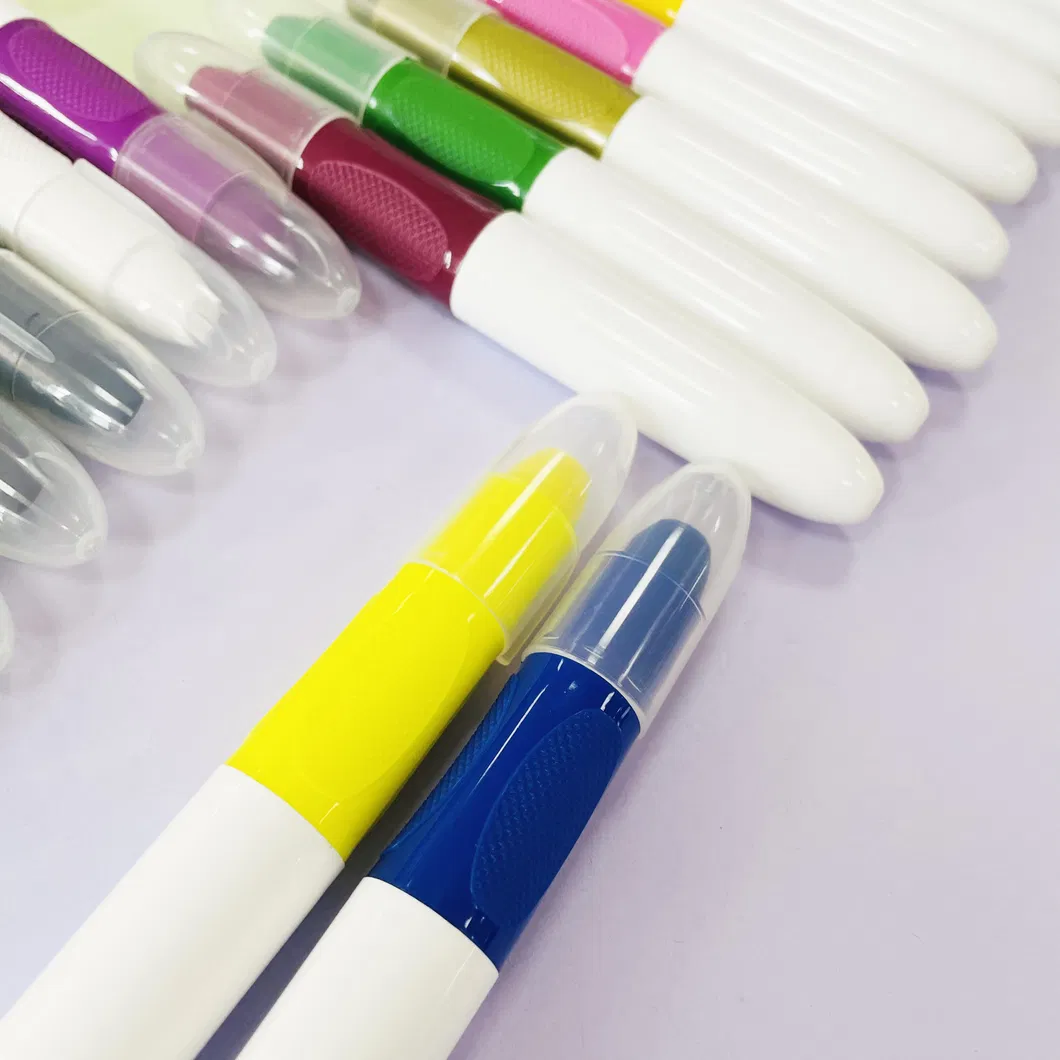 24 Colors Washable Gel Paint Wax Crayons