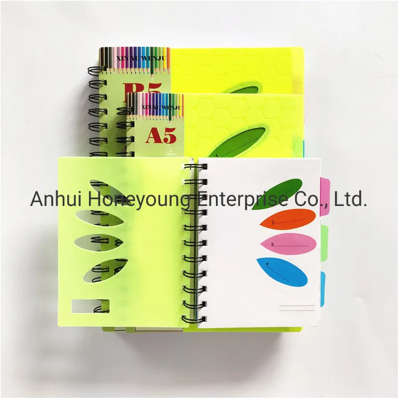 4 Subjects Spiral Notebook with Colorful Printed