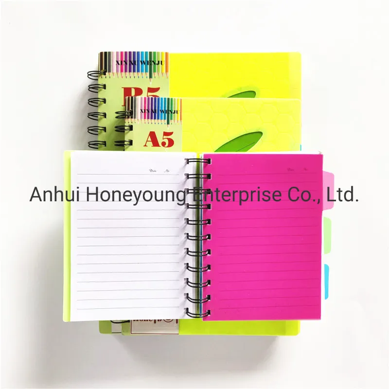 4 Subjects Spiral Notebook with Colorful Printed