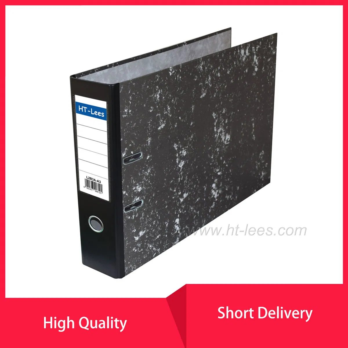 A3 Double Side PVC Lever Arch Document File 2 Ring Binder