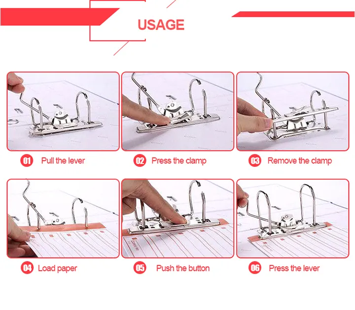 A3 Double Side PVC Lever Arch Document File 2 Ring Binder
