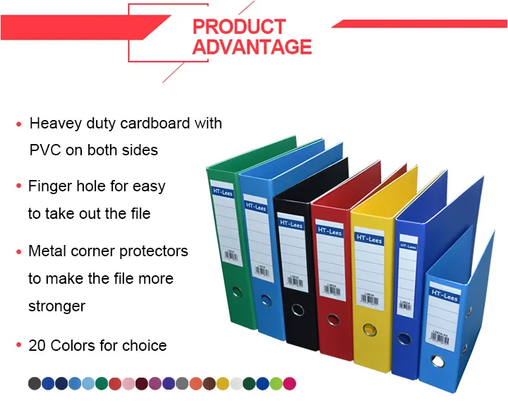A3 Double Side PVC Lever Arch Document File 2 Ring Binder