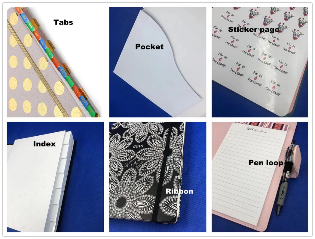 A5 Leather Business Notebook Refillable Journal Ring Binder Notebook Travel Journal