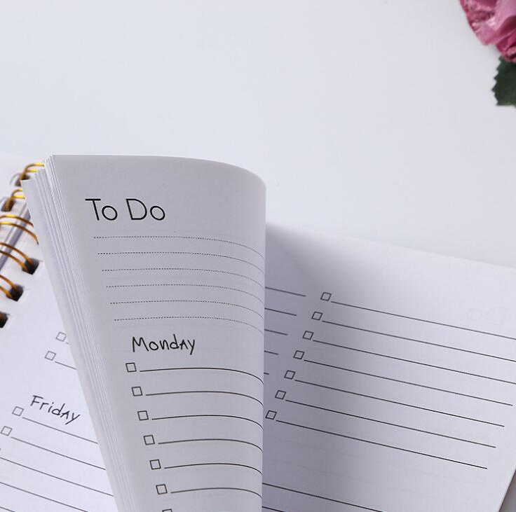 A5size Elastic Band Notebook, Office Business Note Book, Spiral Notepad