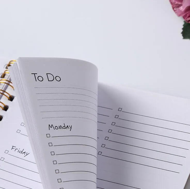 A5size Elastic Band Notebook, Office Business Note Book, Spiral Notepad