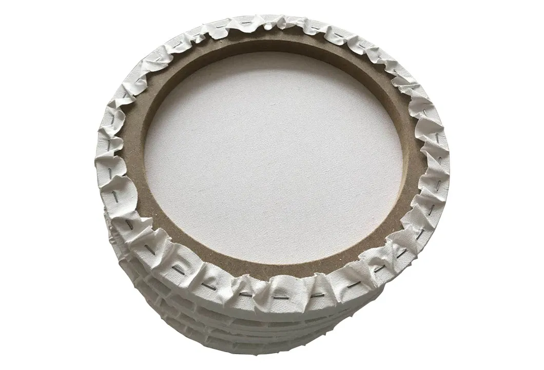 Art Supply 20 Inch Diameter Round 12 Ounce Primed Gesso Professional Quality Acid-Free Stretched Canvas