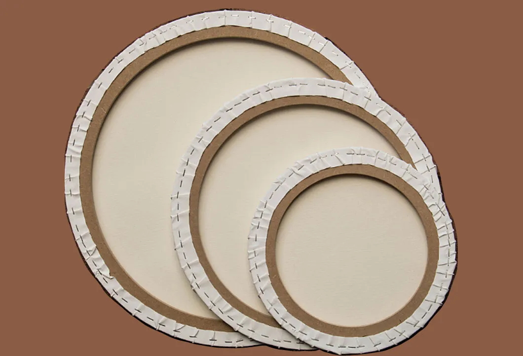 Art Supply 20 Inch Diameter Round 12 Ounce Primed Gesso Professional Quality Acid-Free Stretched Canvas