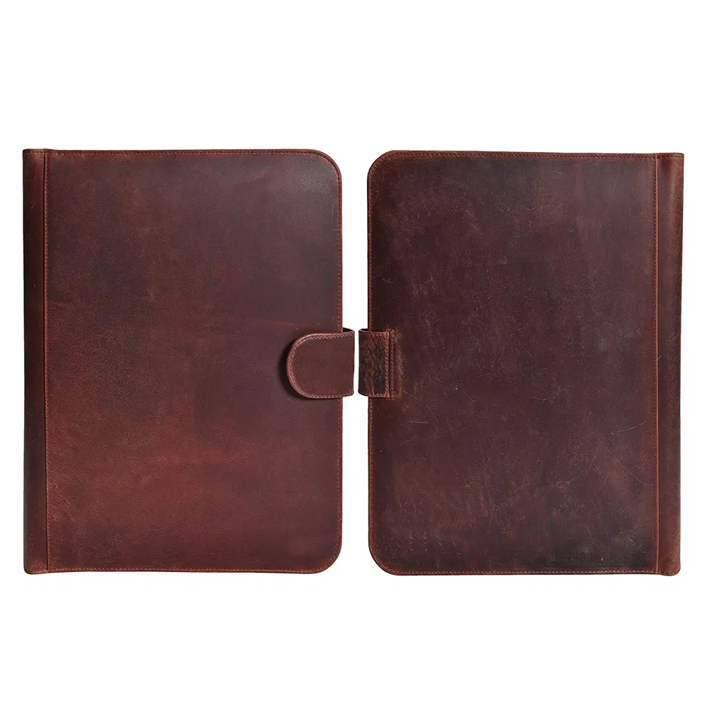 Business A4 Folders Executive Portfolio Genuine Leather Compendium