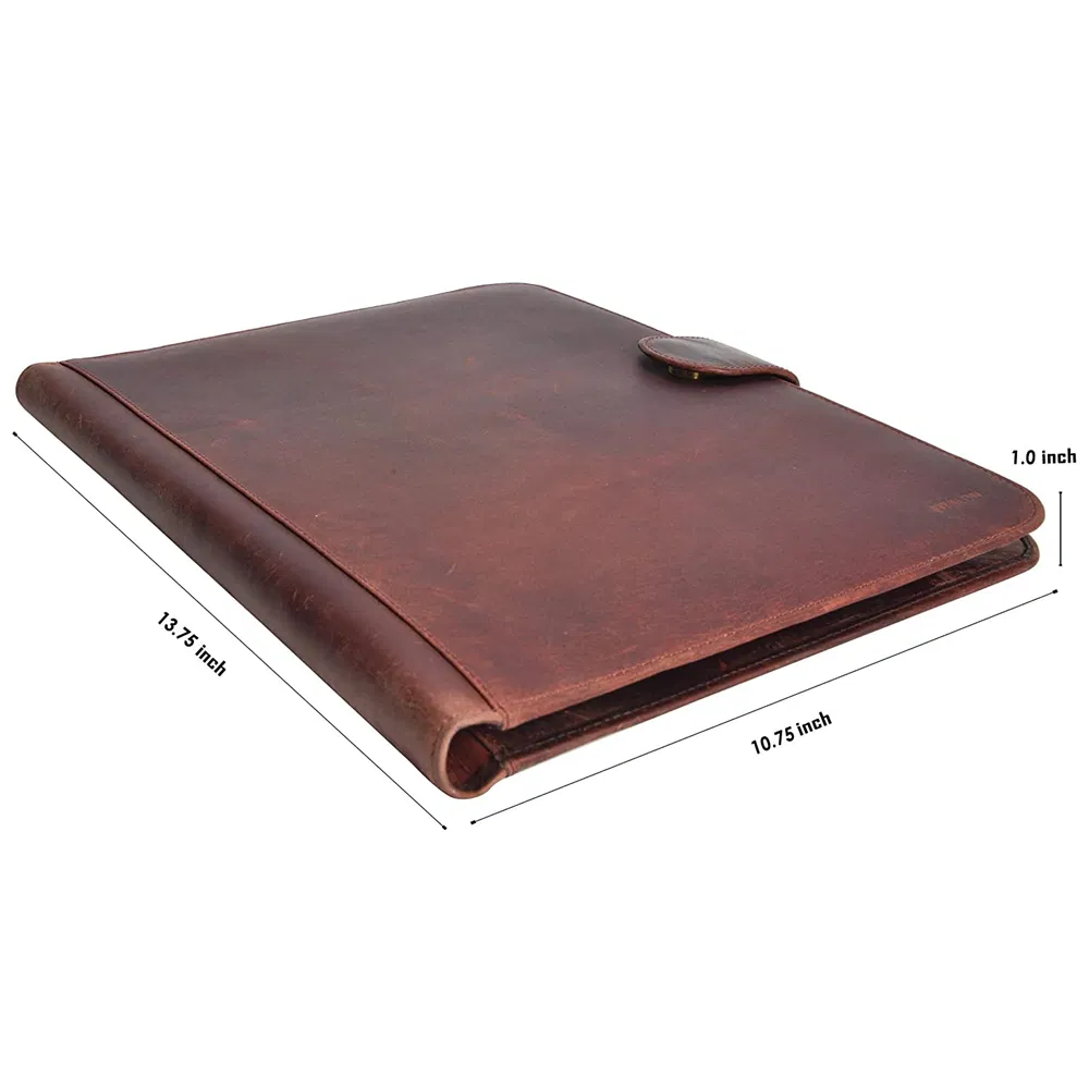Business A4 Folders Executive Portfolio Genuine Leather Compendium