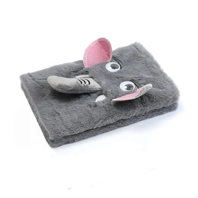 Custom A5 Elephant Plush Notebook