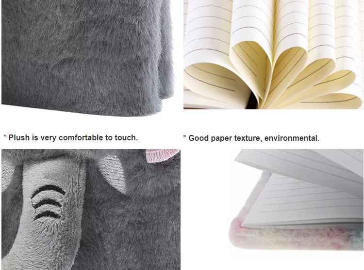 Custom A5 Elephant Plush Notebook