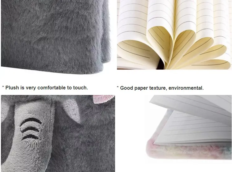 Custom A5 Elephant Plush Notebook