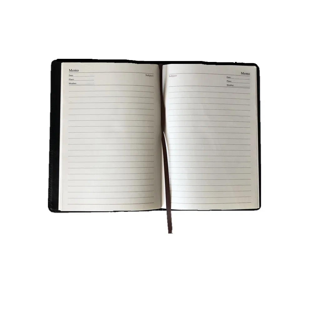 Custom Black School Leather Jotter PU Note Book