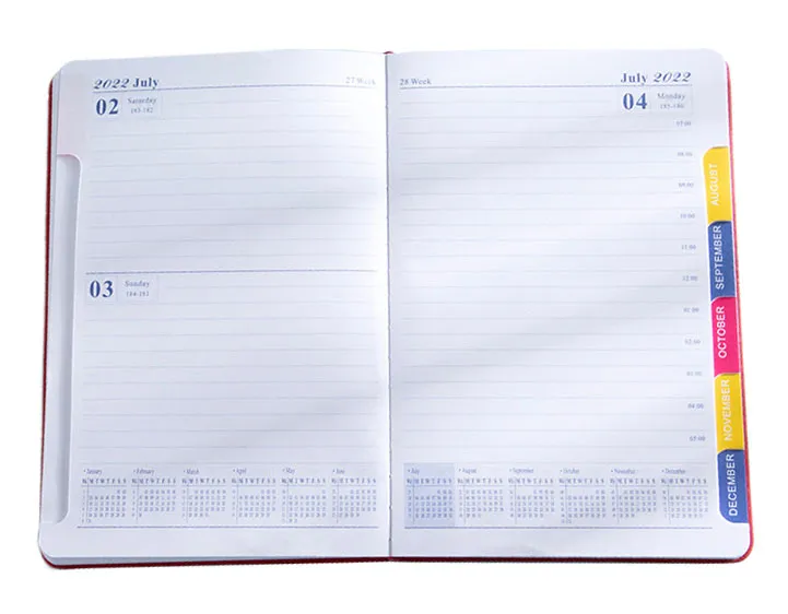 Custom Diary Notebook A5 Size PU Leather Note Book