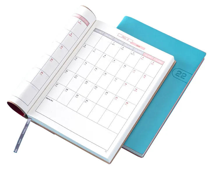 Custom Logo Design Personalizada Weekly Daily Planner A5 PU Leather Hardcover