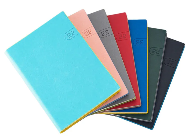 Custom Logo Design Personalizada Weekly Daily Planner A5 PU Leather Hardcover
