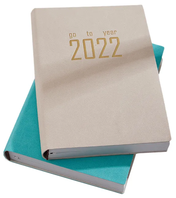 Custom Logo Design Personalizada Weekly Daily Planner A5 PU Leather Hardcover