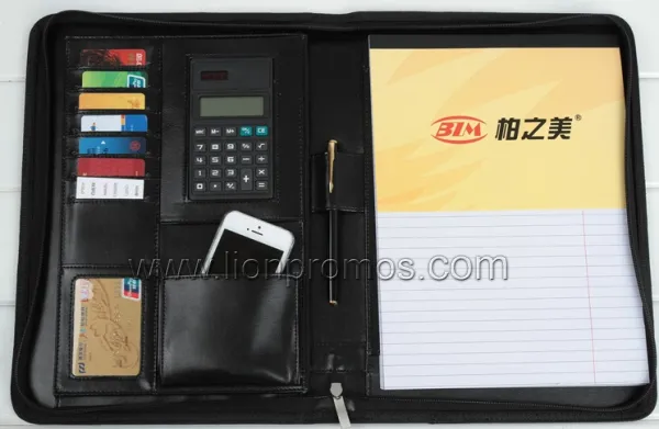 Custom Logo Office Gift Compendium Document Holder with iPad Cover