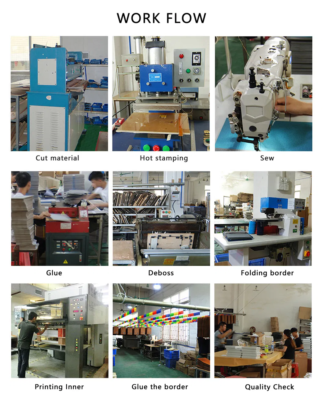 Custom Organizer Diary Paper Notebook Folder PVC PU Leather Agenda