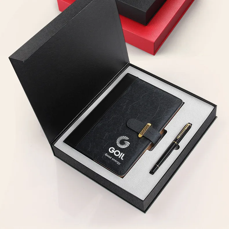 Custom Organizer Diary Paper Notebook Folder PVC PU Leather Agenda