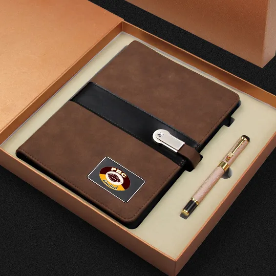 Custom Organizer Diary Paper Notebook Folder PVC PU Leather Agenda