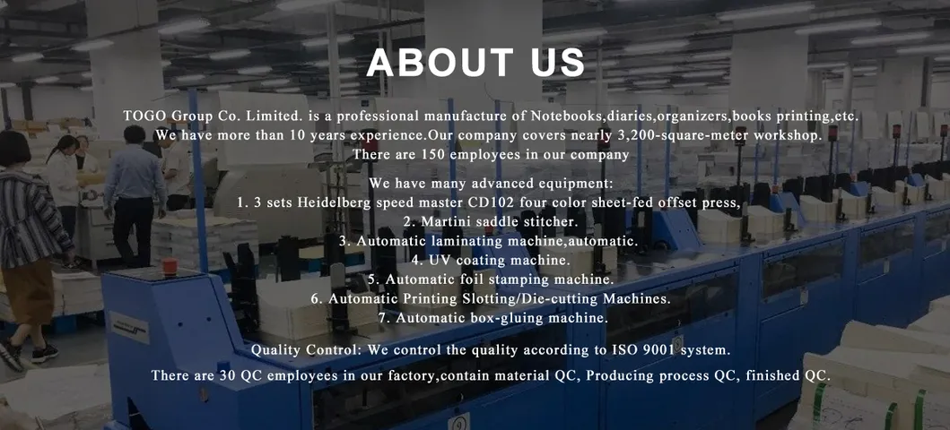 Custom Organizer Diary Paper Notebook Folder PVC PU Leather Agenda