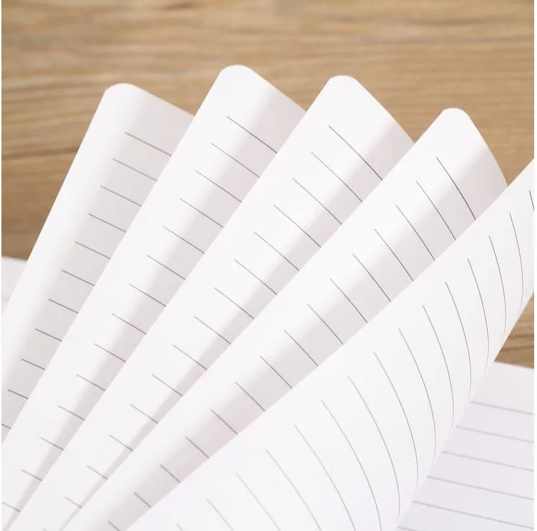 Custom Print Spiral Kraft Paper Notebook Line Pages