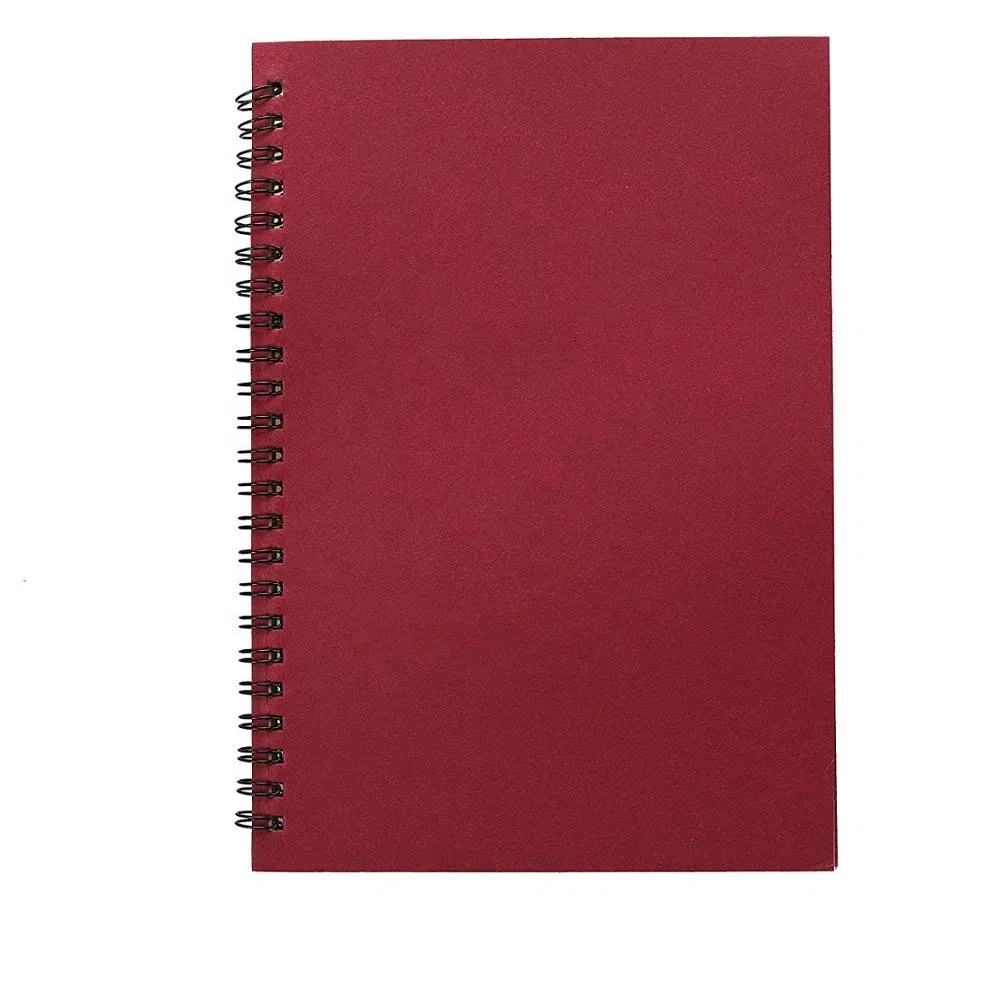 Custom Print Spiral Kraft Paper Notebook Line Pages