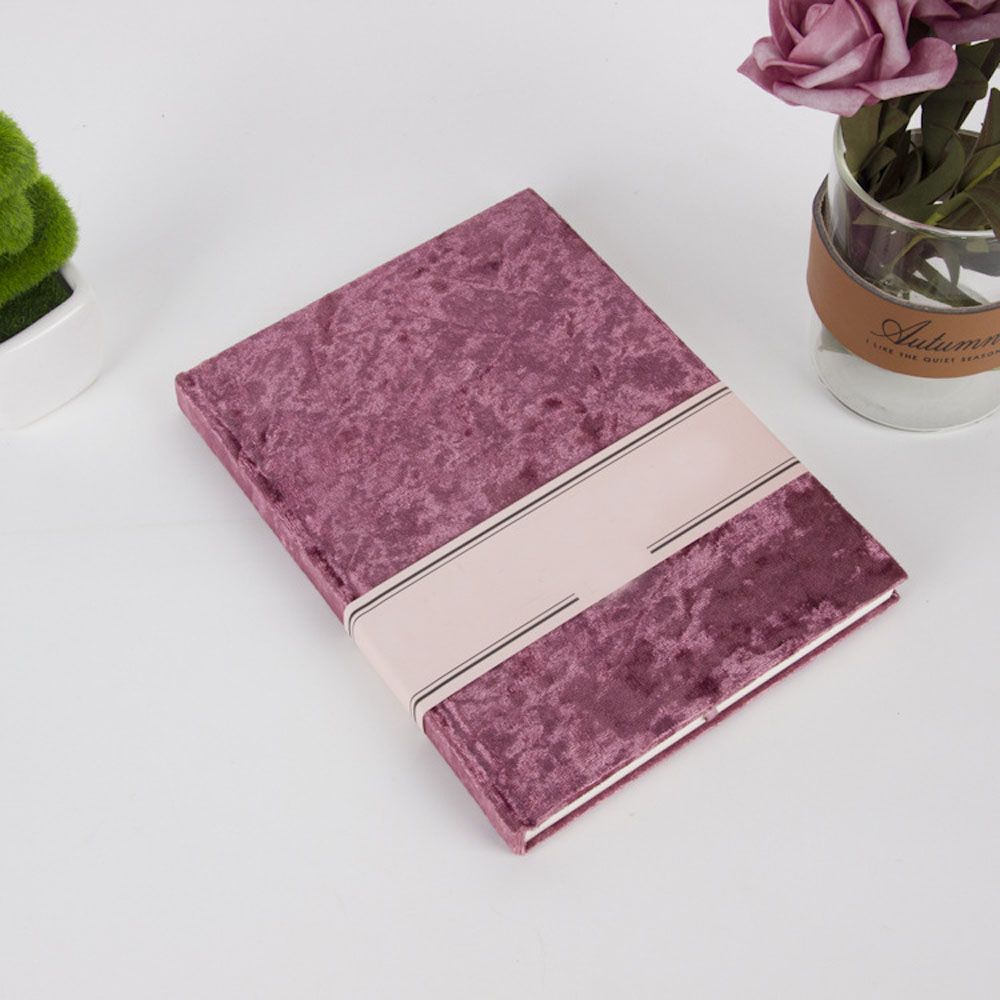 Custom Velvet Fabric A4 A4 Diary Cover Personal Travel Journal Scrapbook