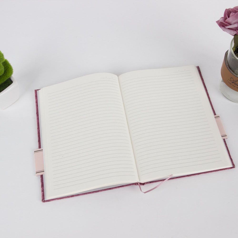 Custom Velvet Fabric A4 A4 Diary Cover Personal Travel Journal Scrapbook