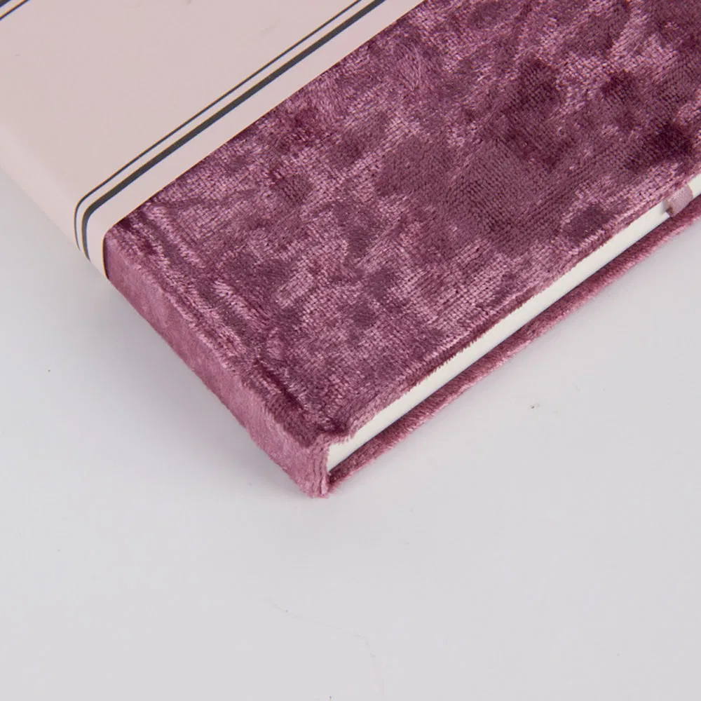 Custom Velvet Fabric A4 A4 Diary Cover Personal Travel Journal Scrapbook