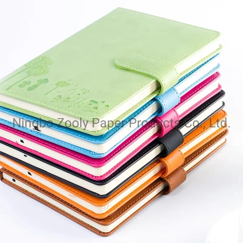 Customized Logo Colorful PU Leather 2022 Planner Diary Notebook Agenda for Daily Weekly Monthly