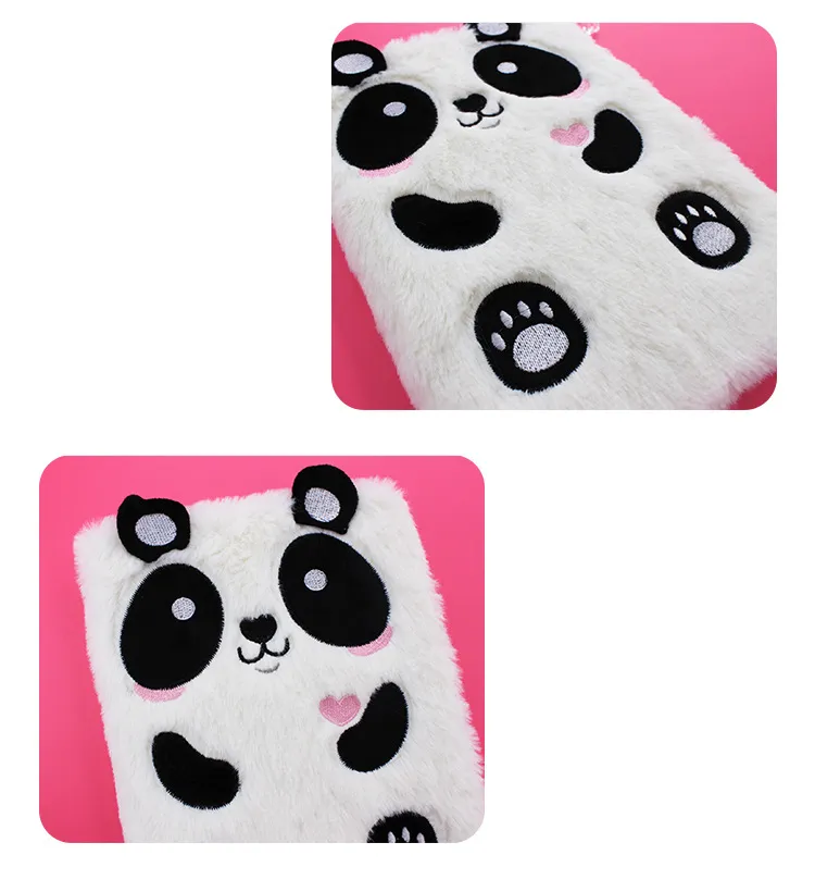 Cute Little Animal Plush Notebook Hand Ledger Diary