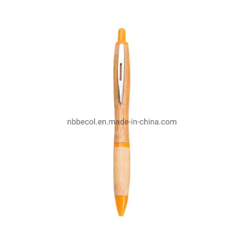 Eco Friendly Wood Bamboo Ball Pen with Custom Logo Printing Promo Pen