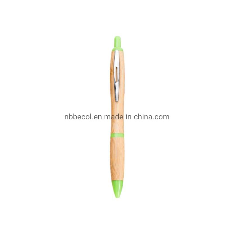 Eco Friendly Wood Bamboo Ball Pen with Custom Logo Printing Promo Pen
