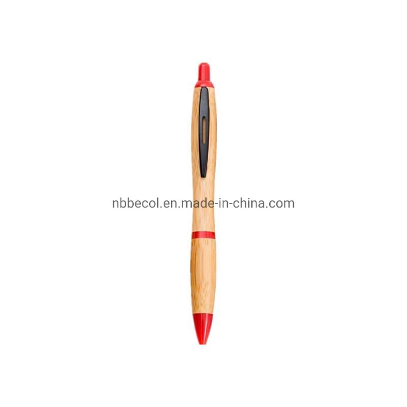 Eco Friendly Wood Bamboo Ball Pen with Custom Logo Printing Promo Pen