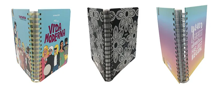 Emily Ley Simplified Planner Plus Gold Foil Stamping Double Wire Coils with Gold Corner Protectors