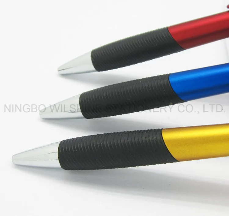 Fashion Design Plastic Pen with Grip for Promotion (BP0235)