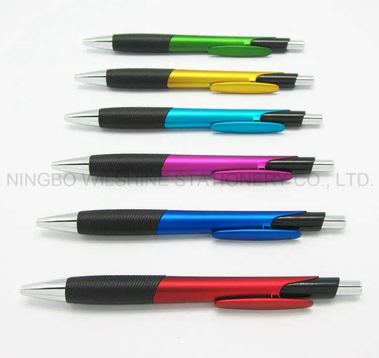 Fashion Design Plastic Pen with Grip for Promotion (BP0235)
