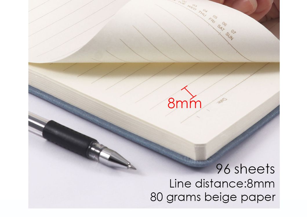 Foska Stationery A5 B5 Journal PU Note Book with Rope